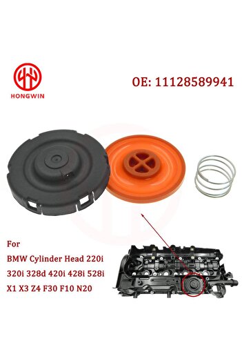 Choice 11127588412,11128589941,11127625477,11127810584 Engine PCV Valve Cover Repair Kit With Membrane F...