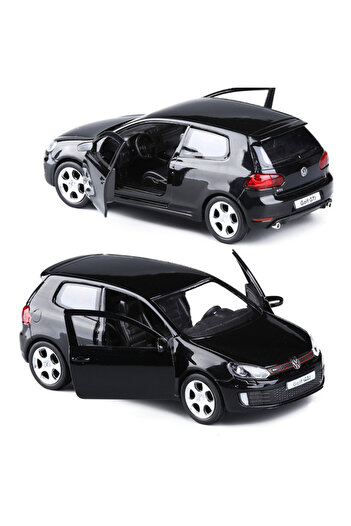 Choice Black 1:36 Scale VW Golf 6 Alloy Diecast Cars Model Toy High Simulation Metal Body Doors Opened Pull
