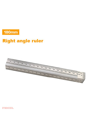 Choice1 180mm No Pen High-precision Scale Ruler T-type Hole Ruler Stainless Woodworking Scribing Mark Line G