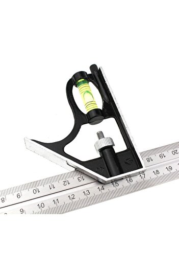 Choice 1PC 300mm (12 ") Adjustable Engineers Combination Try Square Set Right Angle Ruler Level Free Shi...