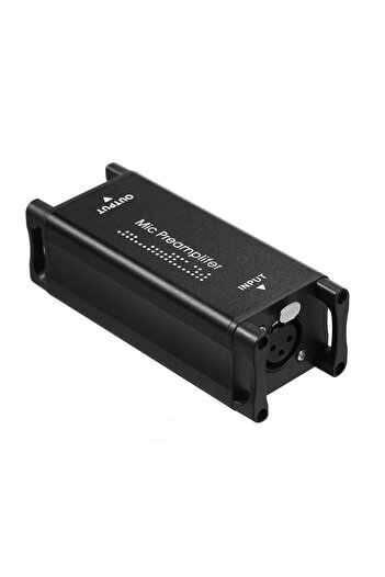 Choice Black Mic Preamplifier Ultra-Clean Gain Microphone Preamplifier Audio Booster for Studio orHome Reco