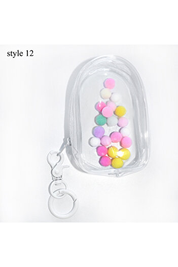 Choice White Jewelry Storage Box Transparent Storage Bag Mystery Box Keychain Bag Storage Box Thickened Wal