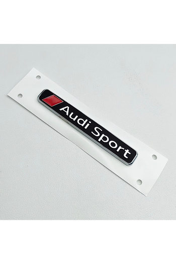 Choice Black Silver 3d Abs Logo Audi Sport Emblem Decal Car Rear Trunk Sticker Badge For Audi A1 A2 A3 A4 A