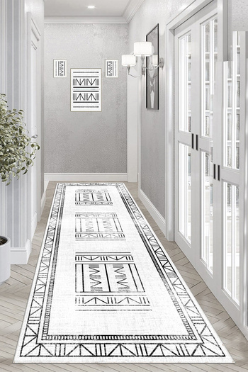 Zeria Home Washable Non-Slip Base Modern Kitchen Carpet Living Room Floor Mat Entrance Hallway Carpet
