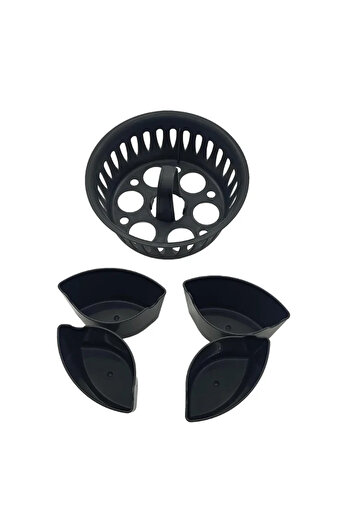 Choice black High Quality Creative 2-in-1 Egg Cooker Kitchen Tool Accessories Kitchen Small Tools Suitable