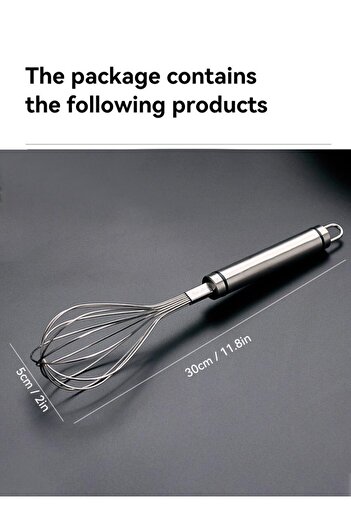 Choice L WORTHBUY Egg Whisk Stainless Steel Kitchen Balloon Whisks Manual Egg Beater Blender Egg Mixing Mi.