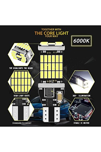 Choice T15 2PCS Red T15 W16W 2Pcs T15 3030 45Chips Backup Light Reserve Lamp Bulbs NO Error High Power LED