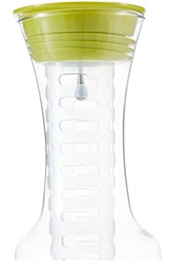 STOREMAX Goldwhirl 43624 Zest Carafe with 6 Glasses, Yellow Lid Trendflash 467437