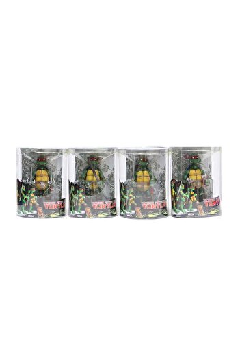 Choice with box Red Scarf 4pcs NECA Teenage Mutant Ninja Turtles Anime TMNT Action Figure Collection Doll M