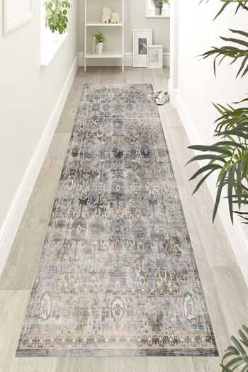 Hevia Home Digital Printed Non-Slip Carpet - Washable Base, Carpet Runner and Hallway Carpet