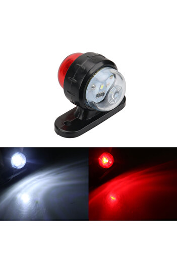 Choice white and red 2X LED Side Marker Lights 12v 24v Trailer Front Rear Clearance Lights Outline Lamp Ind
