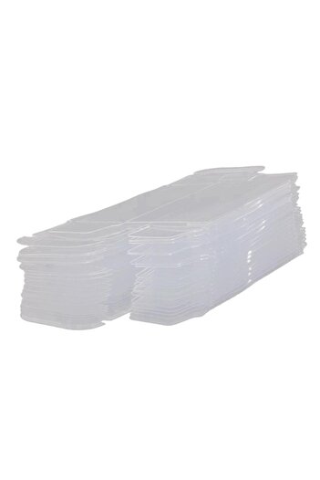 Choice 50x 1/64 Protector Clear PVC Cases 1/64 Car Toy Display Showcase for Collectibles Dolls Action Fi...