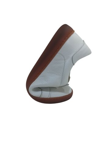 LUCIANO BELLINI LUCIANO BELLINI WHITE LEATHER MEN'S CASUAL SHOES