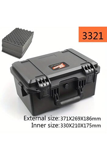 Choice 3321Black Waterproof Shockproof Tool Storage Case Perfect for Protect Camera, Tools & Instruments, S