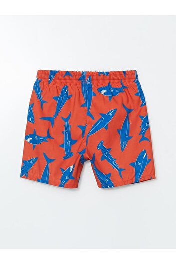 LC Waikiki LCW Kids Elastic Waist Printed Boys' Swim Shorts