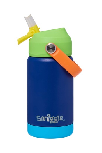 SMIGGLE Heat Islated Stainless Steel Drink Bottle with Silicon Glass 360 ml