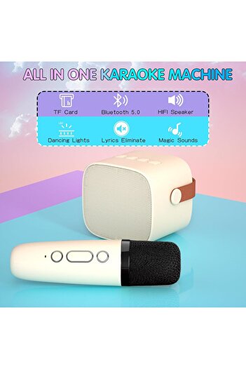 Primo Plus Speaker Machine Bluetooth-Compatible Wireless Karaoke Mic Speaker Multi-Compatibility Modes