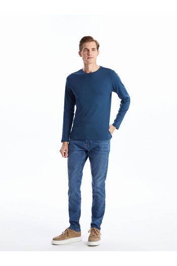 LC Waikiki Tricou bărbătesc din bumbac pieptănat cu mânecă lungă LCWAIKIKI