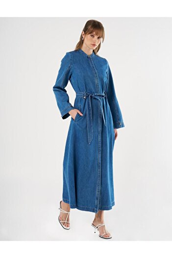 KYR Indigo Denim Dress - Elastic Ankles