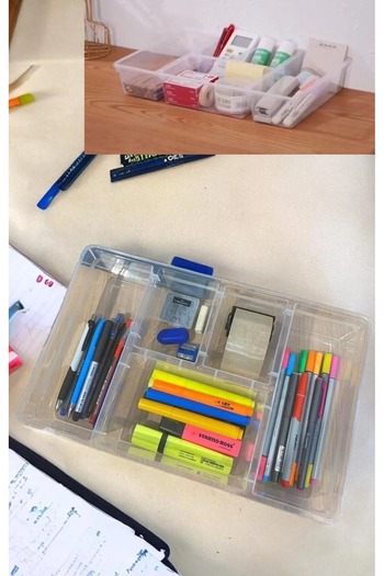 Bayev Nova Compartment Office Material Organizer Pen Holder Drawer Cutlery Spoon Organizer (Without Cover)