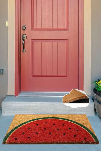 Chilai Home Coco Watermelon Natural Koko Mat, Bristle Door Mat