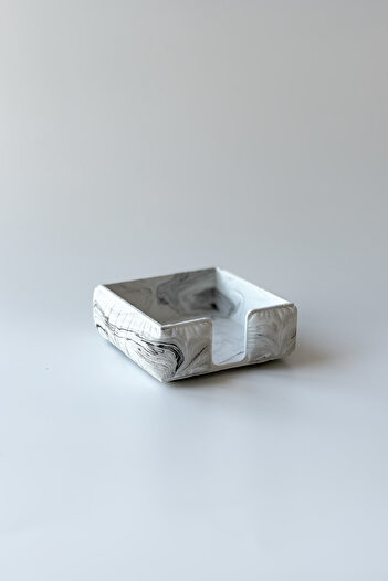sin istanbul Soft Bubble Marble Patterned Memo Pad Holder