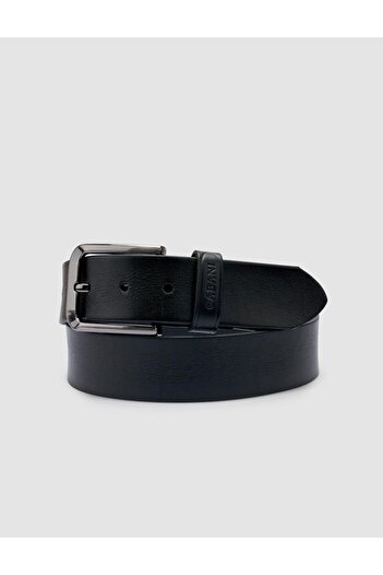 Cabani 100% Genuine Leather Black Men's Classic Belt
