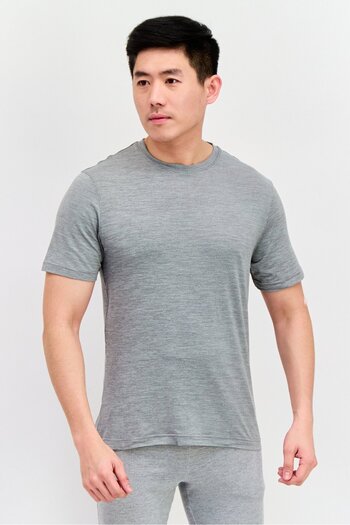 Legend Men 2 Pcs Sportswear Fit Short Sleeves Training T-Shirts, Black