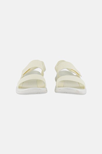 Crocs Women Literide Velcro Closure Sandals, Off-White
