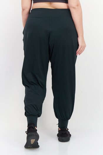 adidas Women Plus Size Yoga Sweatpants, Dark Green