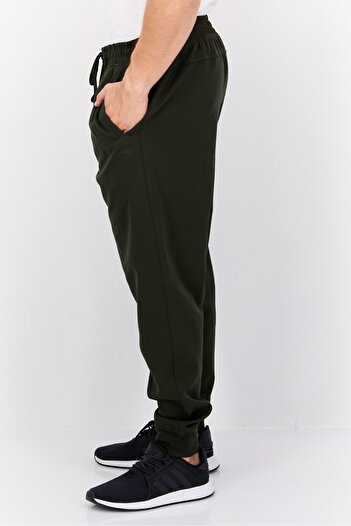 Legend Men Regular Fit Solid Jogger Pants, Olive