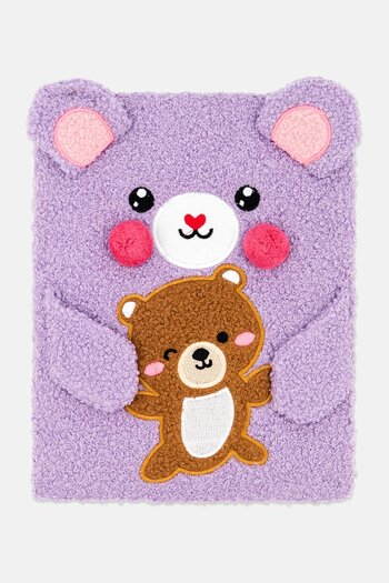 Votum Furry Bear Print Drawing Book, Lavender Combo