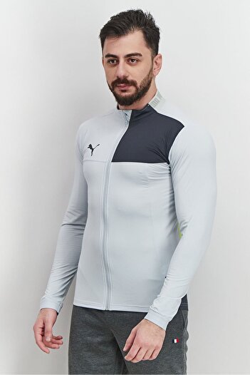Puma Men Sportswear Fit Long Sleeve Track Jacket, Grey