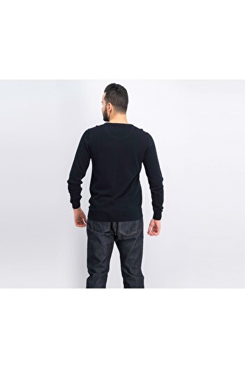Hackett Men V-neck Sweater, Black