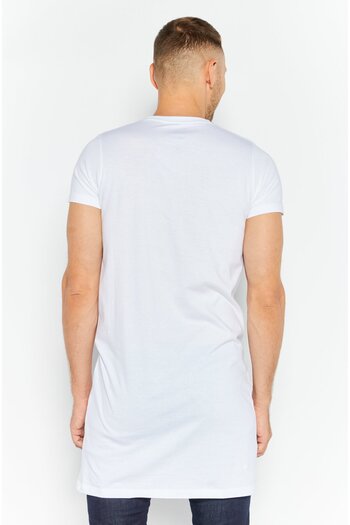 French Connection Men Crew Neck Short Sleeve Brand Logo T Shirt, White