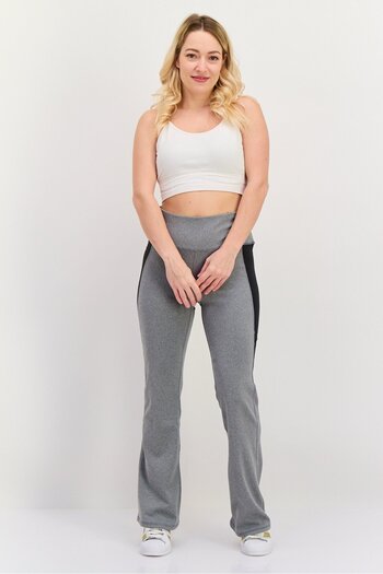 Nine West Women Sportswear Fit Heather Training Sweatpants, Grey