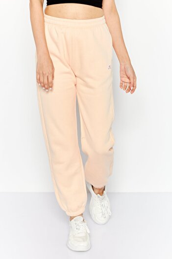 Champion Women Sportswear Fit Brand Logo Training Sweatpants, Peach