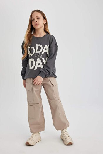DeFacto C0446a8 Ss Parachute Cargo Cotton Trousers