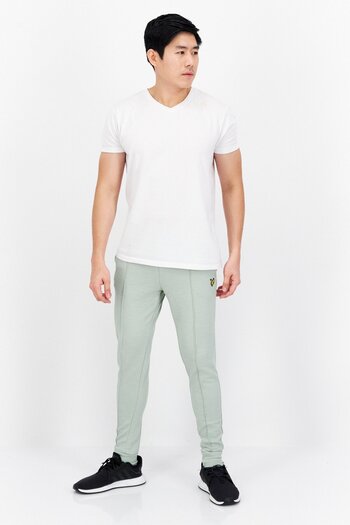 Lyle & Scott Men Regular Fit Brand Logo Sweat Pants, Sage Green