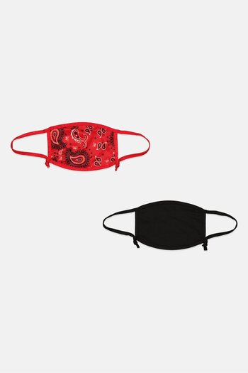 Skinny Dip London Men 2 Pack Printed Facemask, Multicolor
