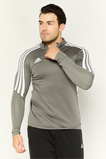 adidas Men Sportswear Fit Long Sleeves Training Condivo 22 Jersey, Grey