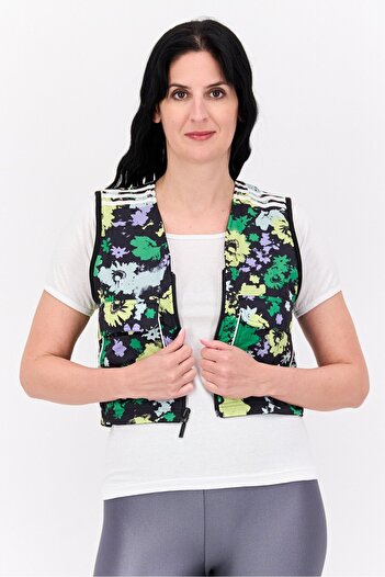 adidas Women Sportswear Fit Sleeveless Reversible Outdoor Vest, Multicolor