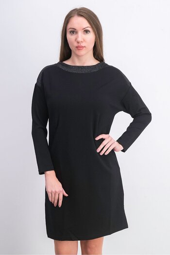 Tchibo Women Plain Mini Dress, Black