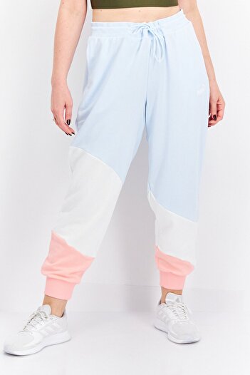 Puma Women Sportswear Fit Brand Logo Outdoor Jogger Pants, Blue Combo