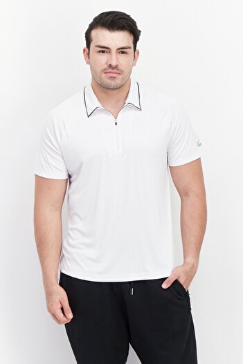 Asics Men Sportswear Fit Short Sleeve Training Polo Shirt, White