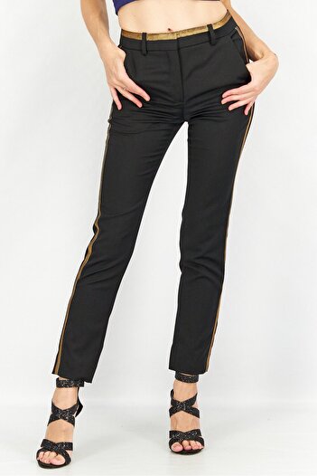 The Kooples Women Straight Leg Textured Casual Pants, Black