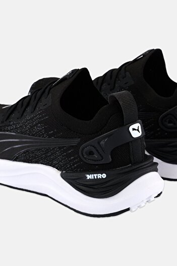 Puma Women Electrify Nitro Lace Up Running Shoes, Black