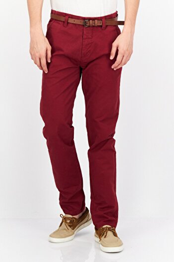 O'Neill Men Regular Fit Solid Chino Pant, Maroon