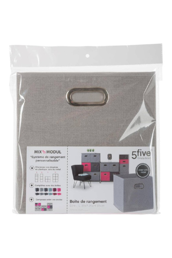 Five Simply Smart Polypropylene and Metal Foldable Storage Box 31 x 31cm