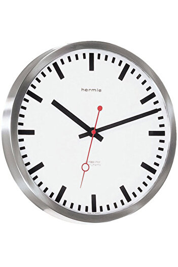 Hermle Wall Clock 30471-000870, Quartz, White, Analogue, Modern